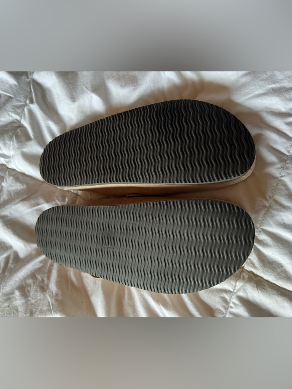 Suede Slip-On Clog Mules in Beige - Picture 3 of 4